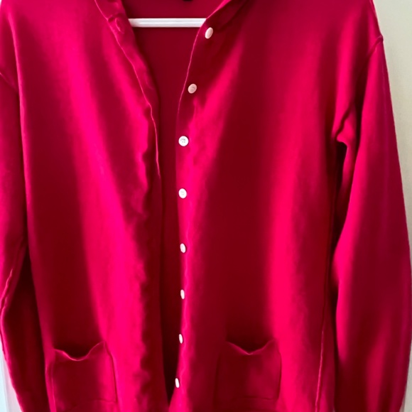 Talbots Hooded Cardigan, Size Small - Picture 3 of 7